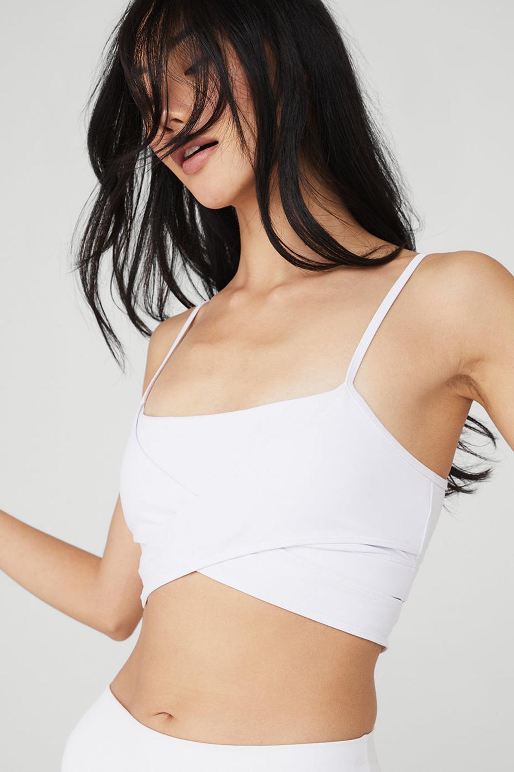 Alo Yoga Airbrush Enso Donna Reggiseno Bianche | Italia  WJH-532794