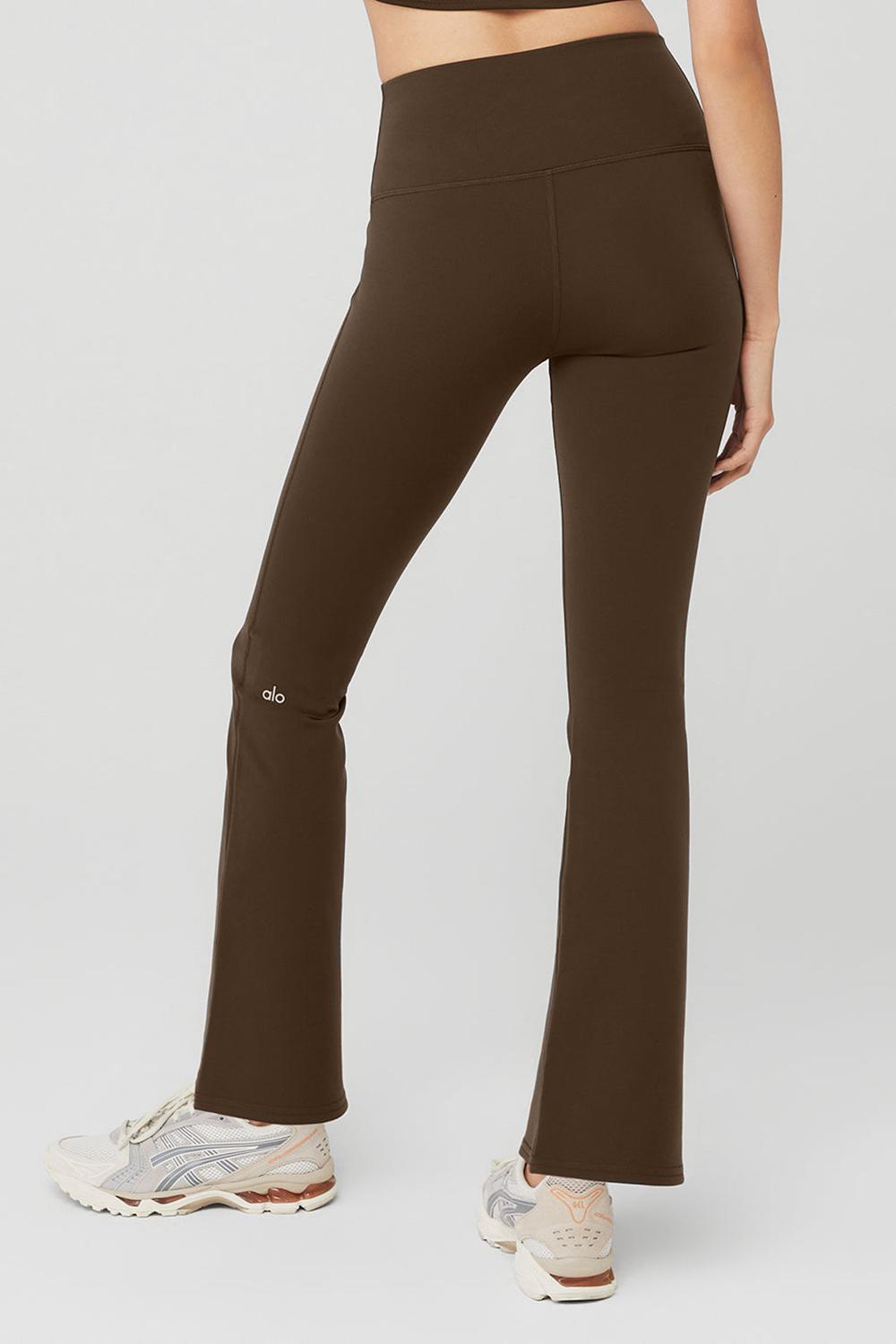 Alo Yoga Airbrush High-Waist 7/8 Bootcut Donna Legging Espresso | Italia  BXL-457120
