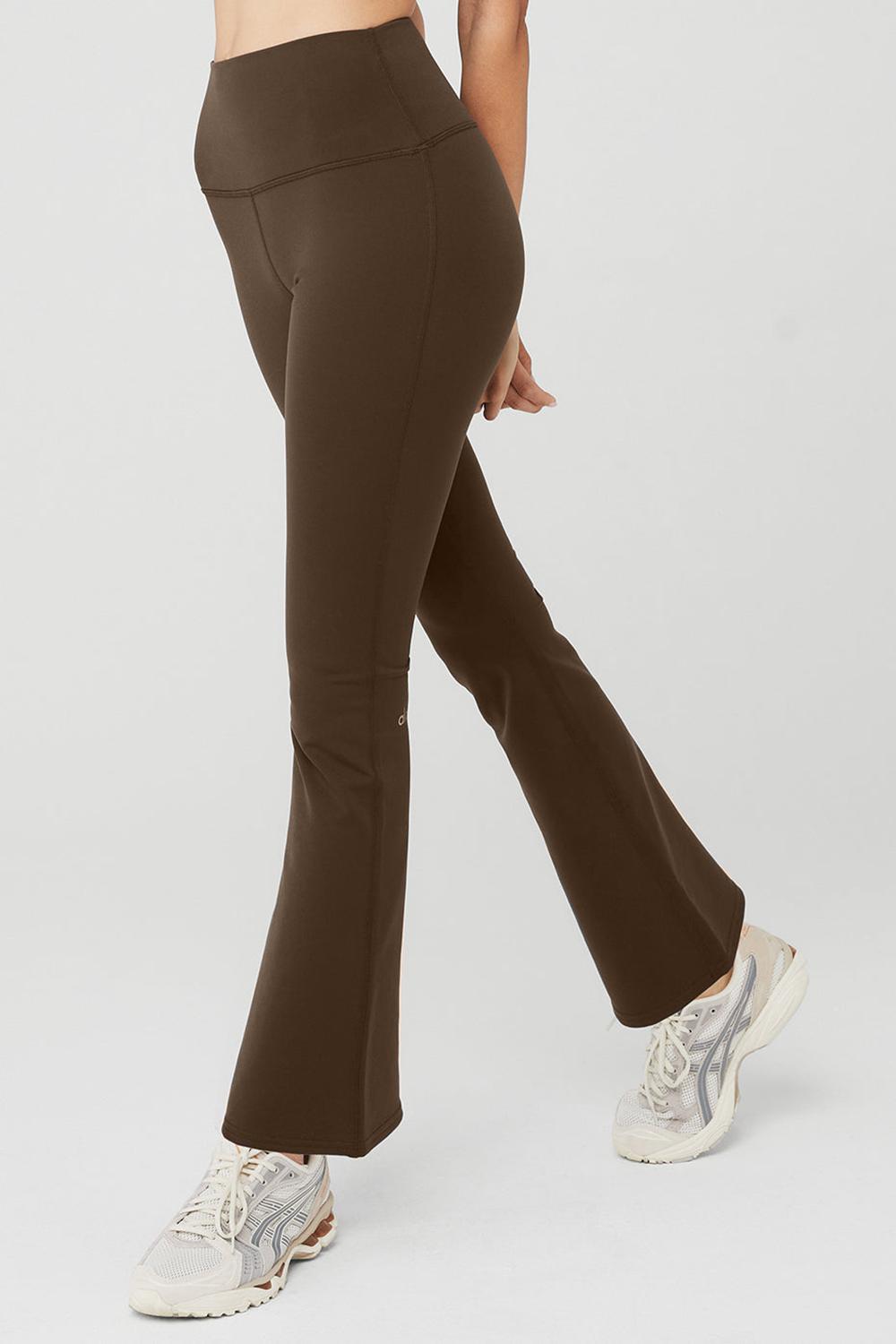 Alo Yoga Airbrush High-Waist 7/8 Bootcut Donna Legging Espresso | Italia  BXL-457120