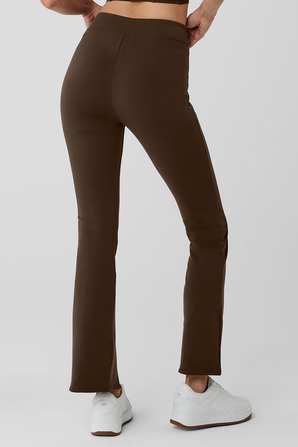 Alo Yoga Airbrush High-Waist 7/8 Flutter Donna Legging Espresso | Italia  BQF-076521