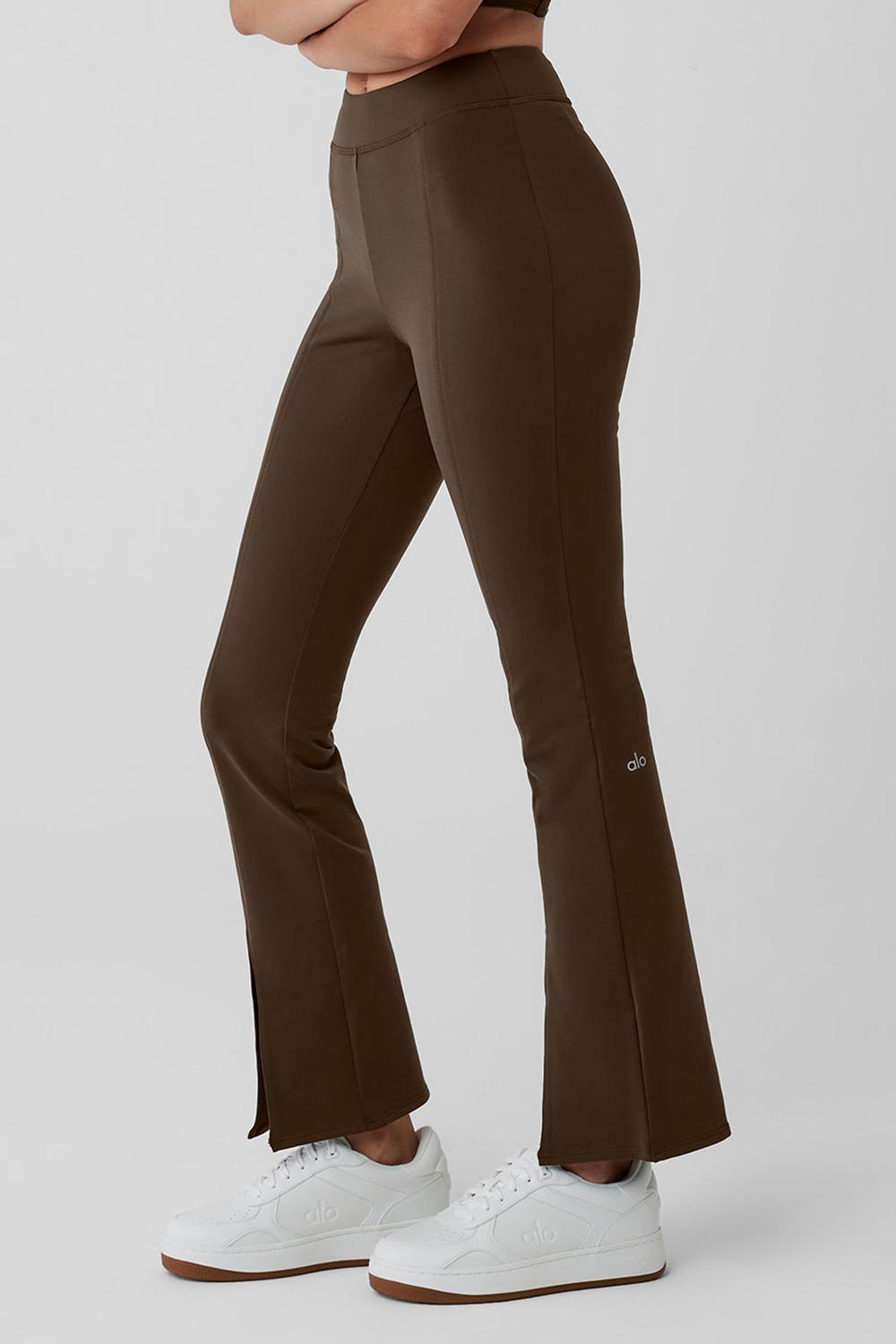 Alo Yoga Airbrush High-Waist 7/8 Flutter Donna Legging Espresso | Italia  BQF-076521