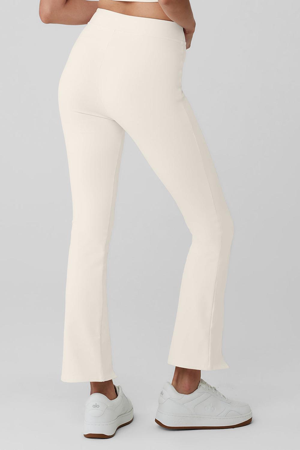Alo Yoga Airbrush High-Waist 7/8 Flutter Donna Legging Ivory | Italia  REA-260789