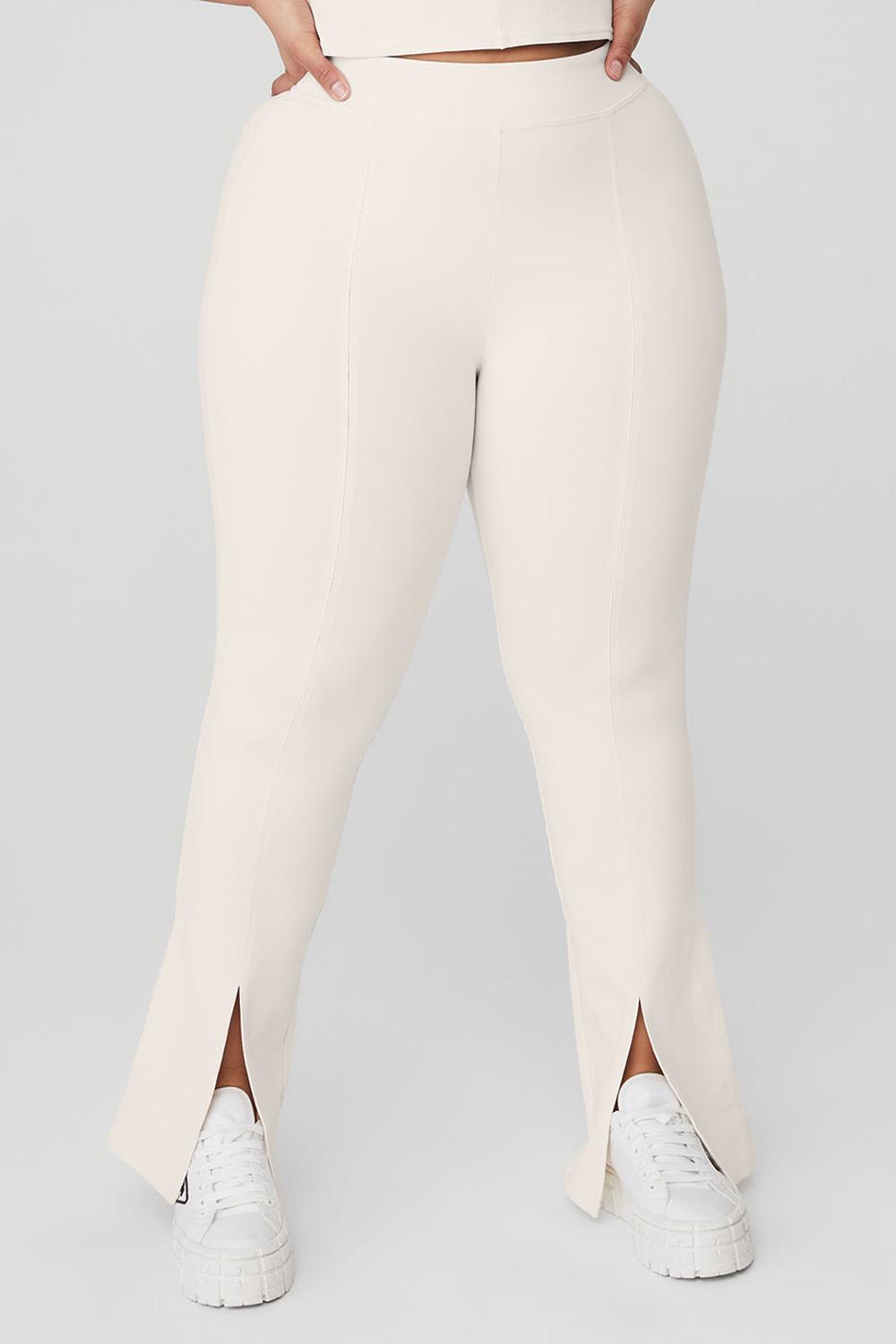 Alo Yoga Airbrush High-Waist 7/8 Flutter Donna Legging Ivory | Italia  REA-260789