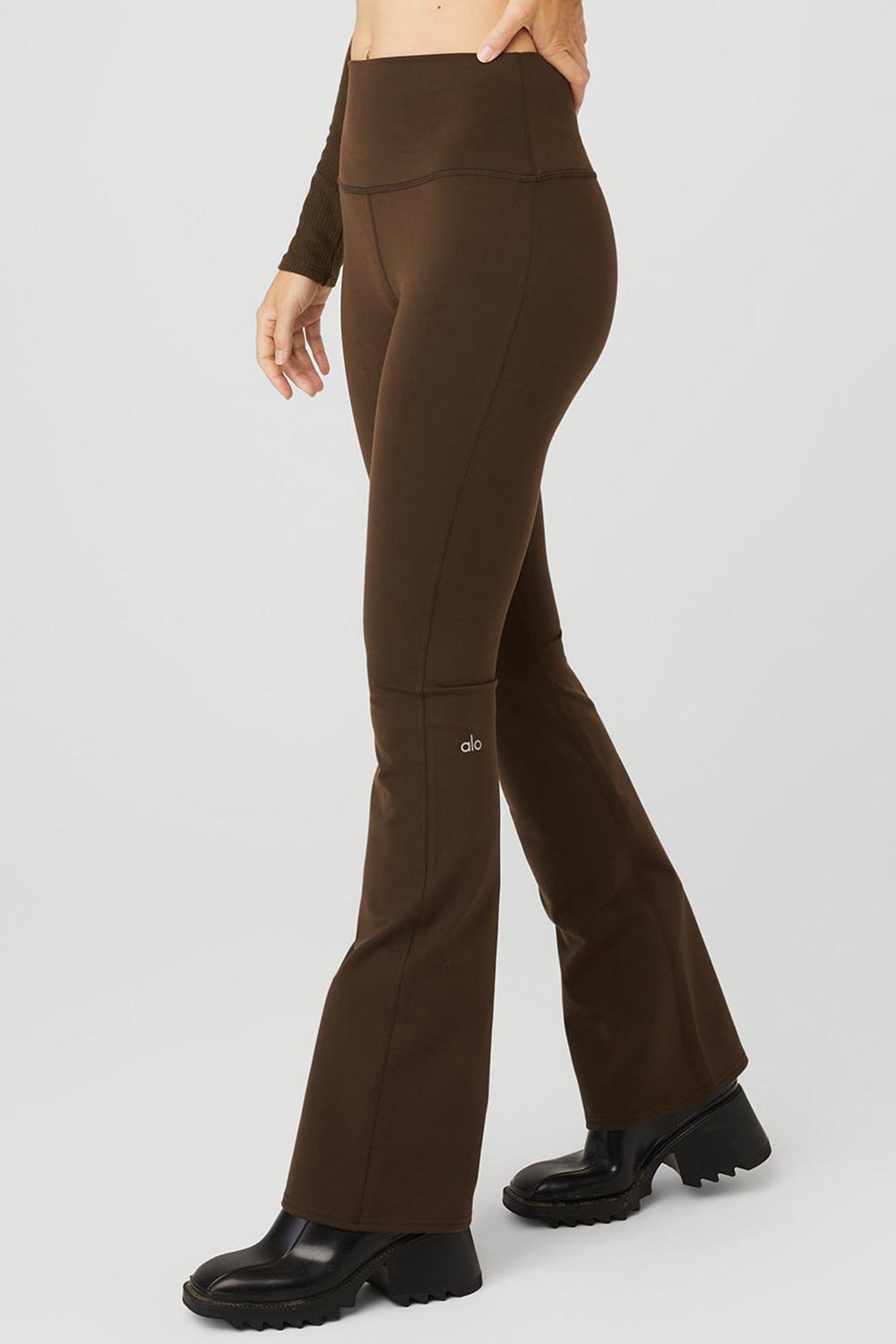 Alo Yoga Airbrush High-Waist Bootcut Donna Legging Espresso | Italia  SVR-396475