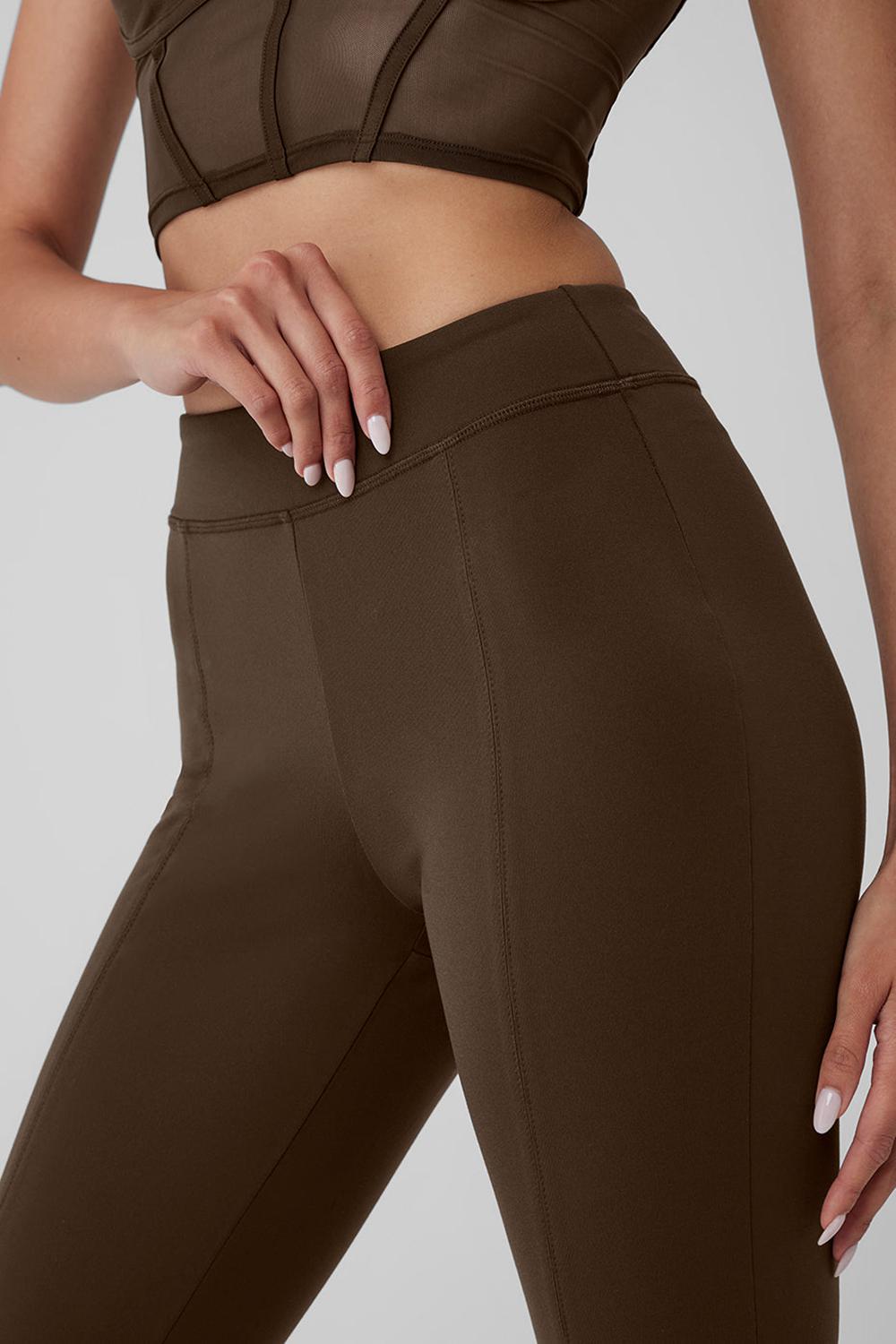 Alo Yoga Airbrush High-Waist Flutter Donna Legging Espresso | Italia  AJM-578109