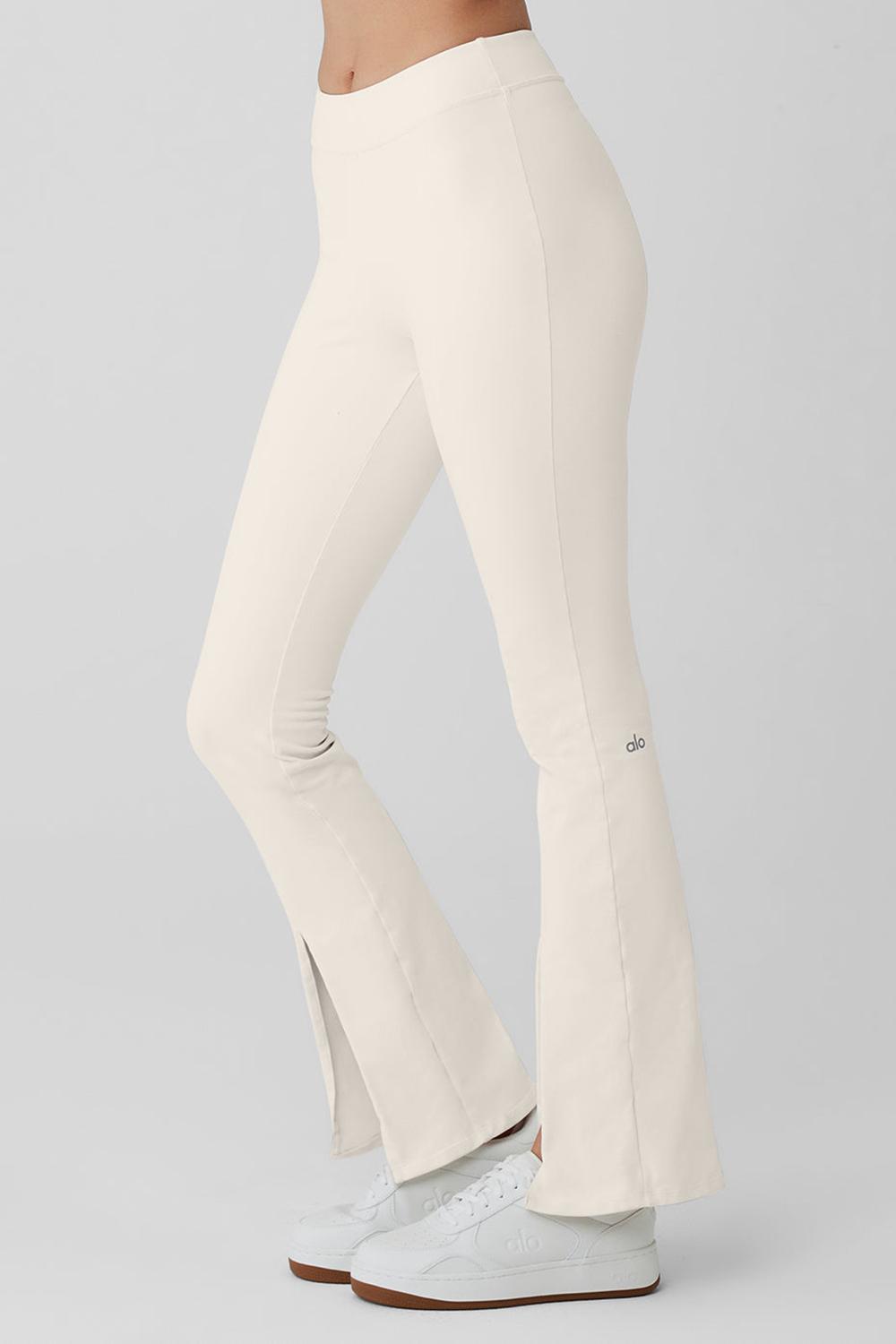 Alo Yoga Airbrush High-Waist Flutter Donna Legging Ivory | Italia  LUP-468503