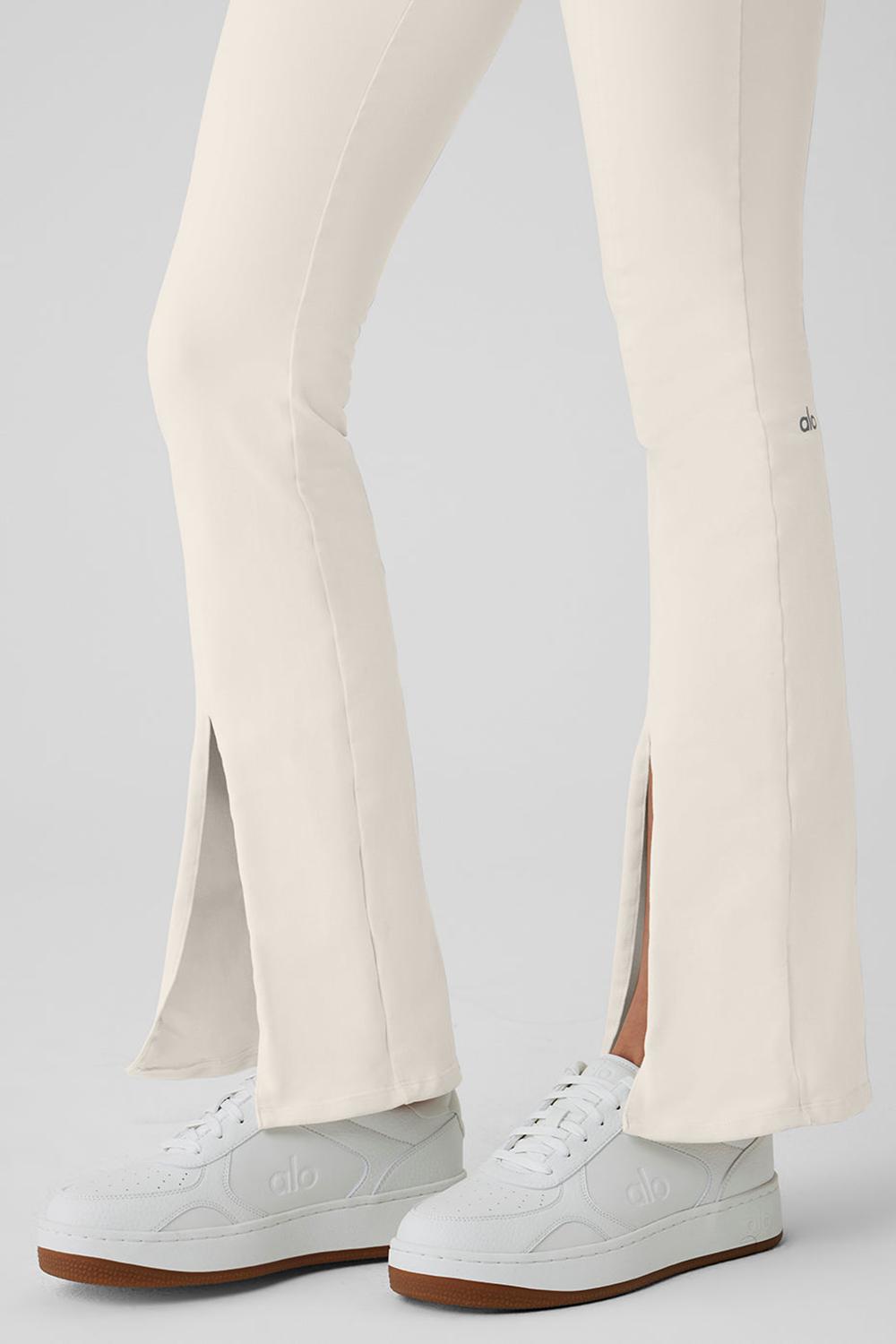 Alo Yoga Airbrush High-Waist Flutter Donna Legging Ivory | Italia  LUP-468503