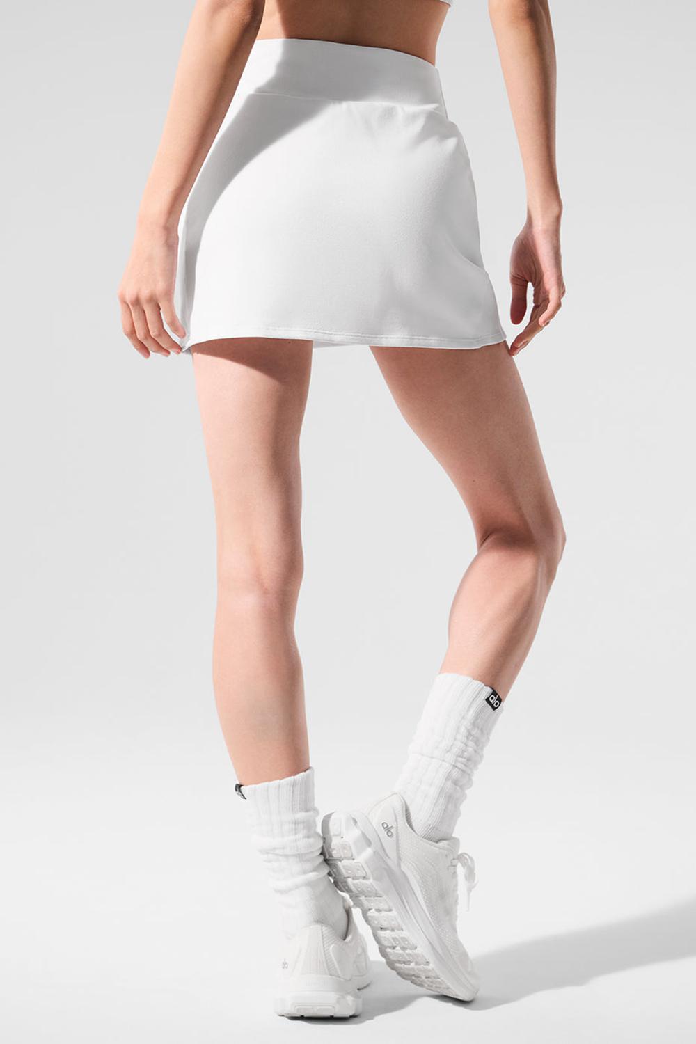 Alo Yoga Airbrush High-Waist Good Form Tennis Donna Gonna Bianche | Italia  JLP-106479