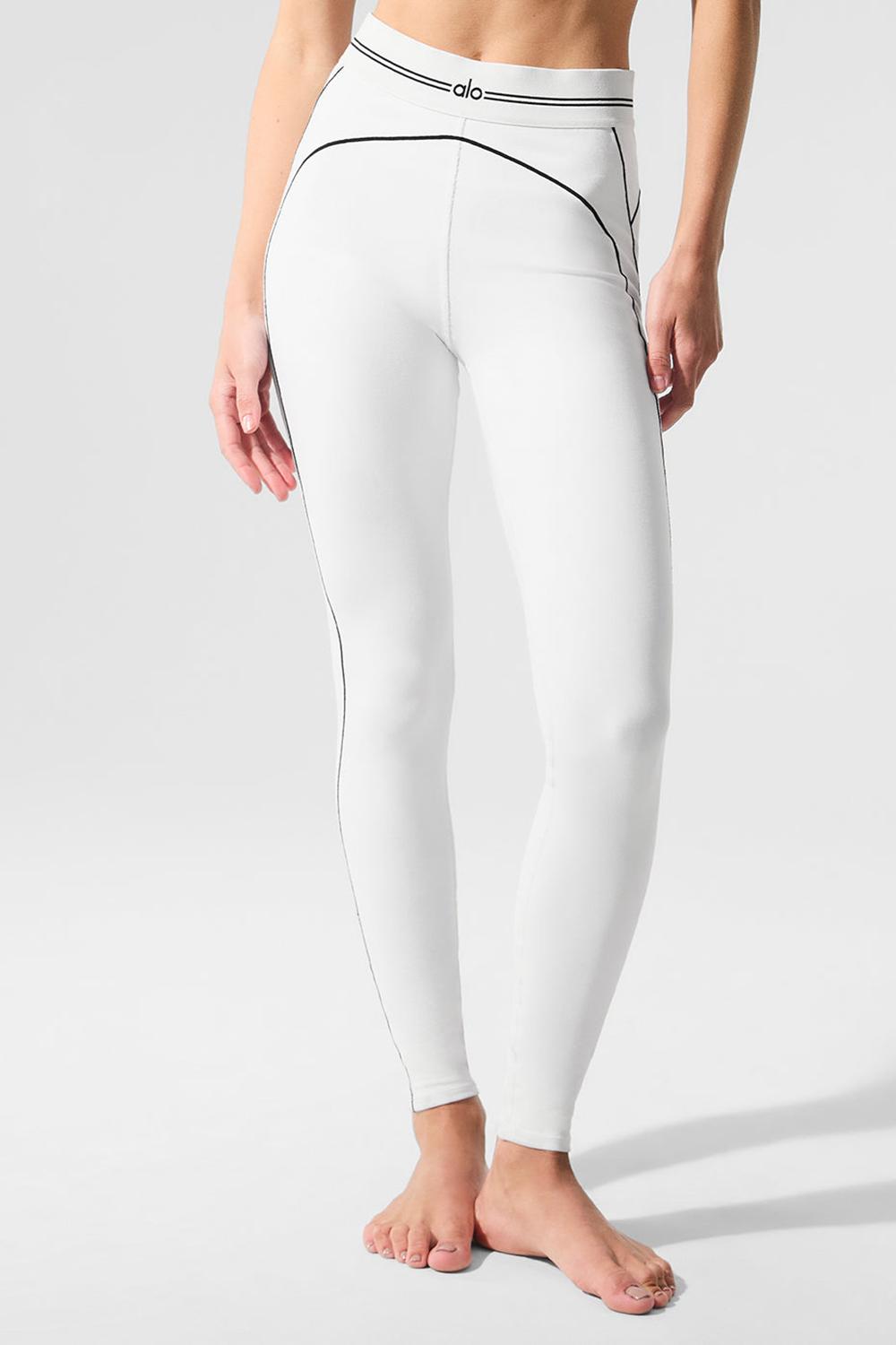 Alo Yoga Airbrush High-Waist Heart Throb Donna Legging Bianche Nere | Italia  ILQ-041792