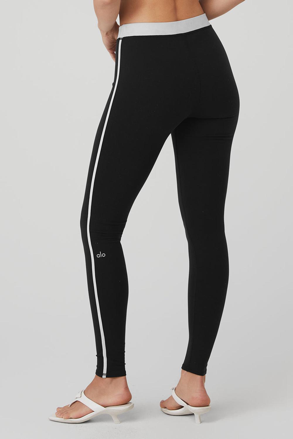 Alo Yoga Airbrush High-Waist Streamlined Donna Legging Nere Bianche | Italia  JAD-648031