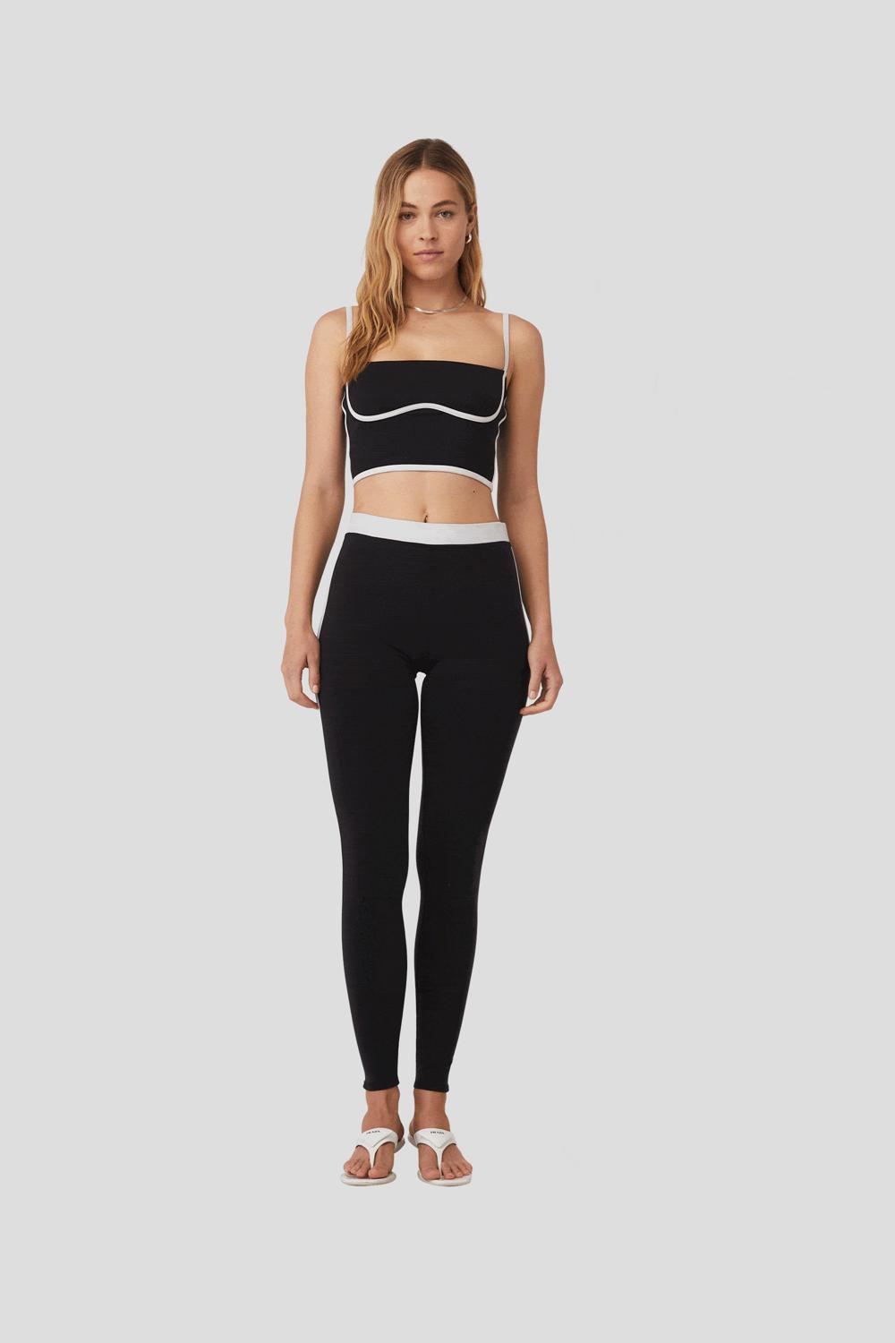 Alo Yoga Airbrush High-Waist Streamlined Donna Legging Nere Bianche | Italia  JAD-648031