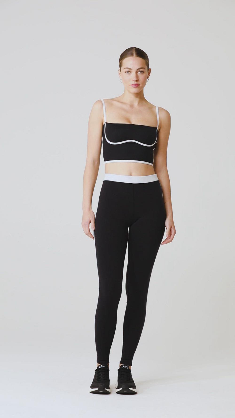 Alo Yoga Airbrush High-Waist Streamlined Donna Legging Nere Bianche | Italia  JAD-648031
