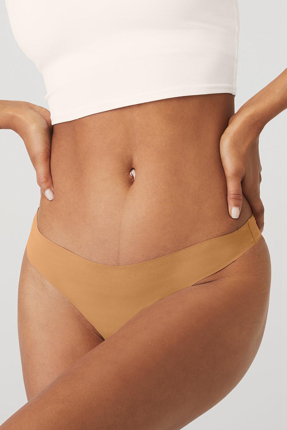 Alo Yoga Airbrush Invisible Donna Perizoma Sabbia | Italia  QUY-934168