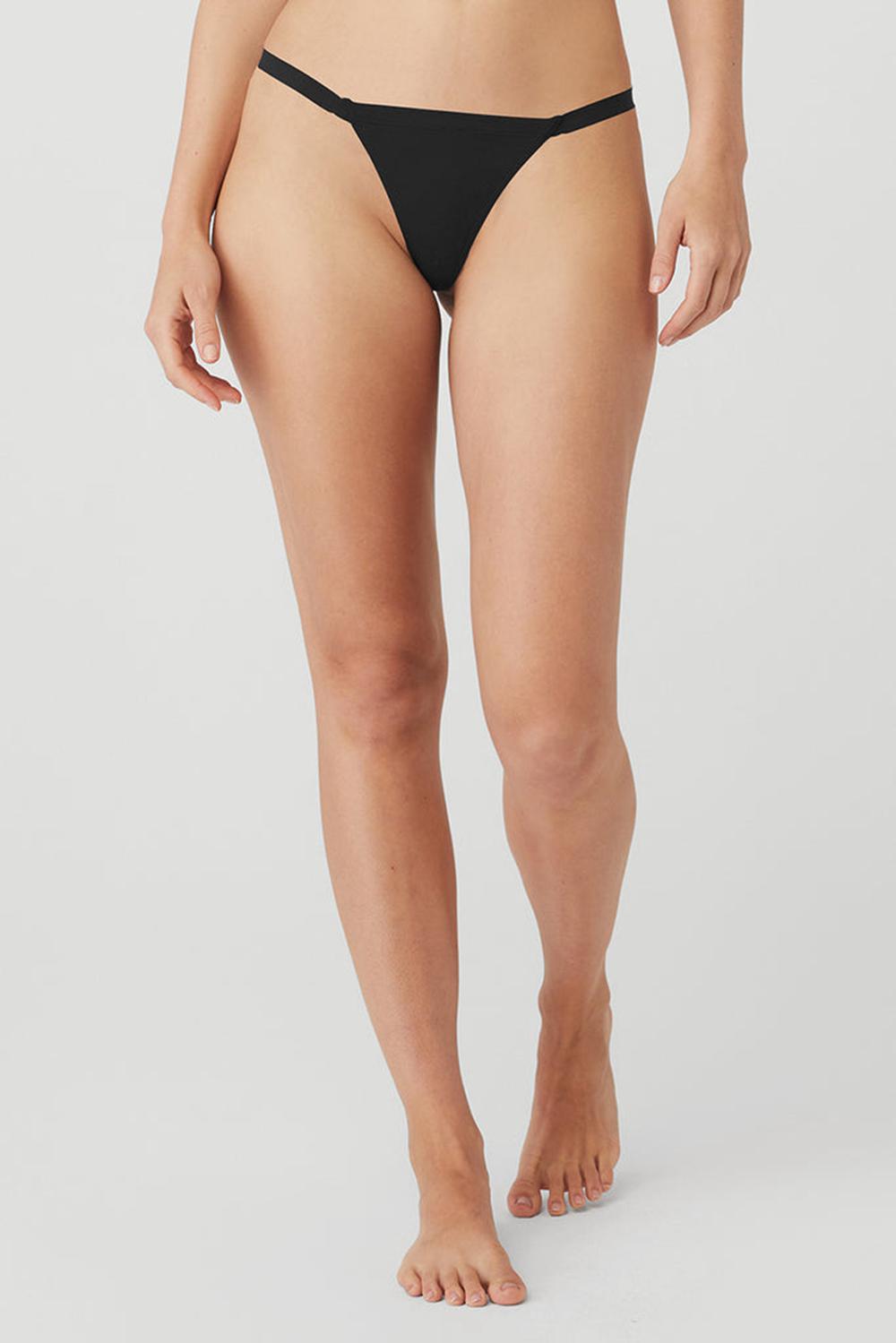 Alo Yoga Airbrush Invisible String Donna Perizoma Nere | Italia  ZSD-243105