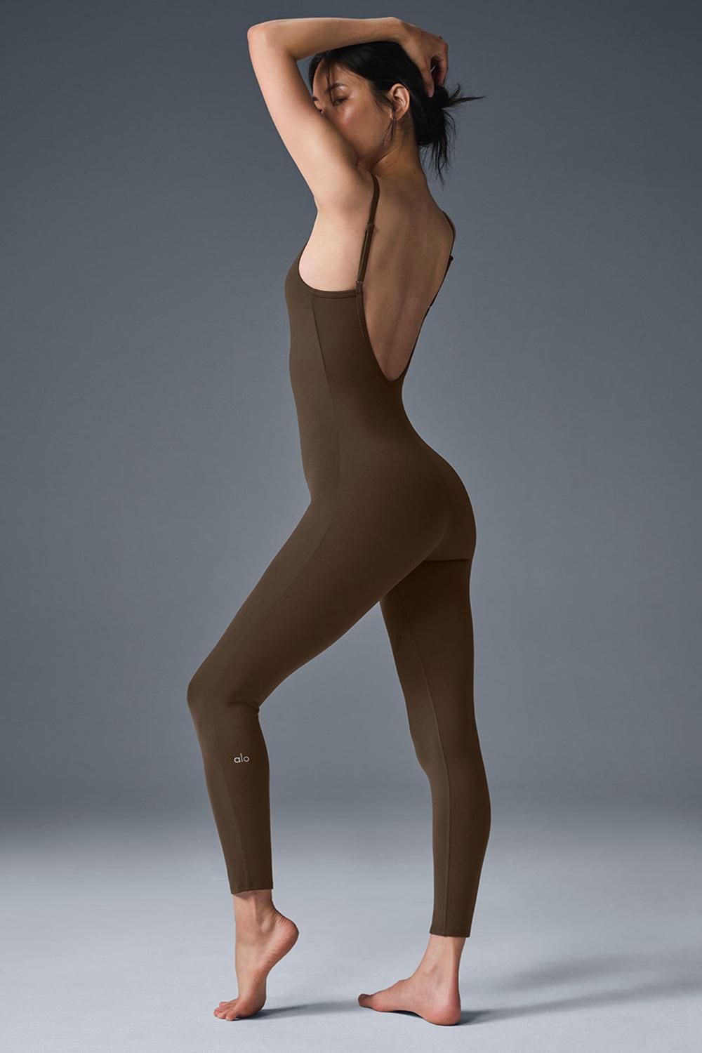 Alo Yoga Airbrush One And Done Donna Onesie Espresso | Italia  DIP-178354