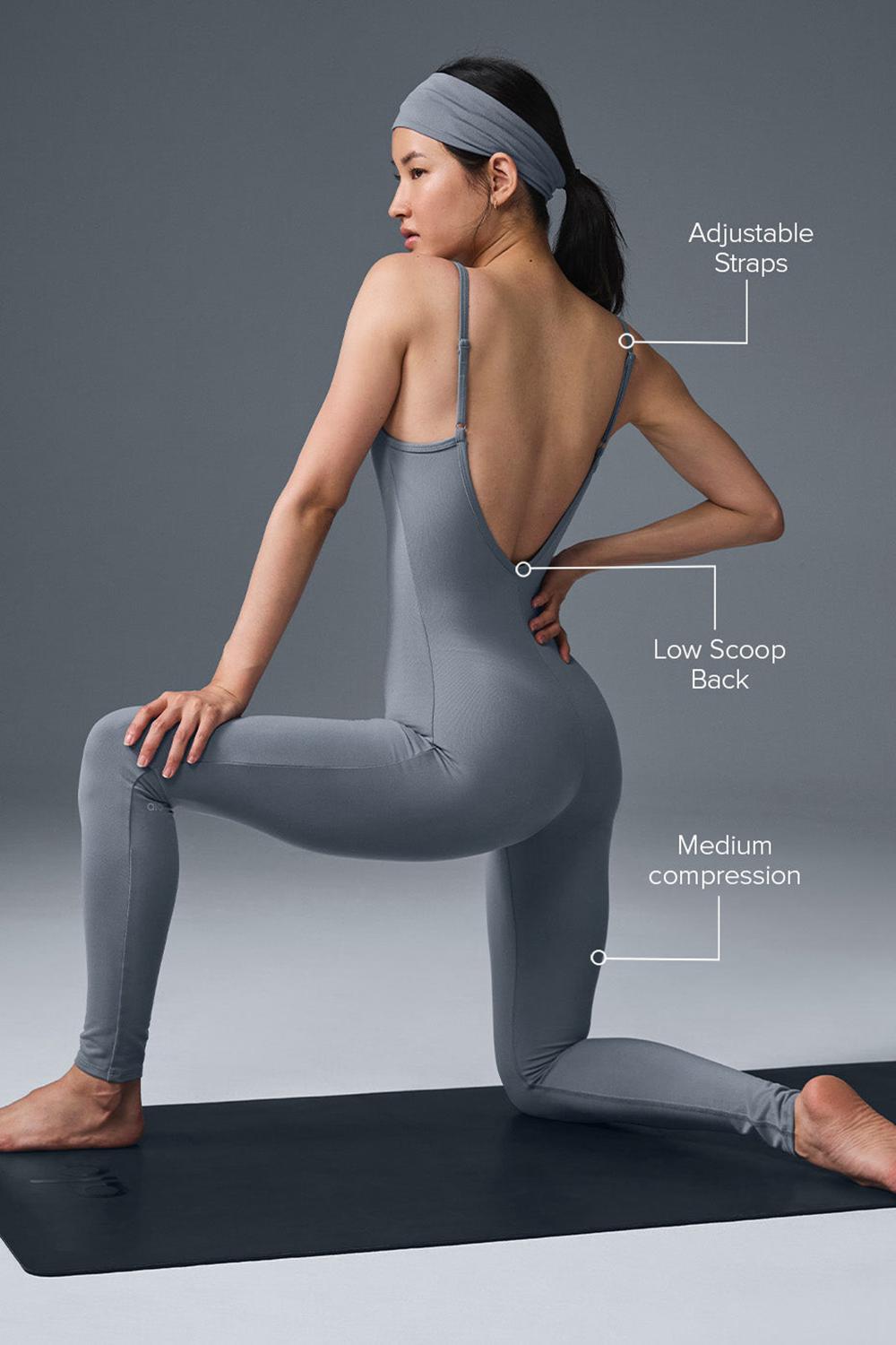 Alo Yoga Airbrush One And Done Donna Onesie Grigie | Italia  ALO-209137