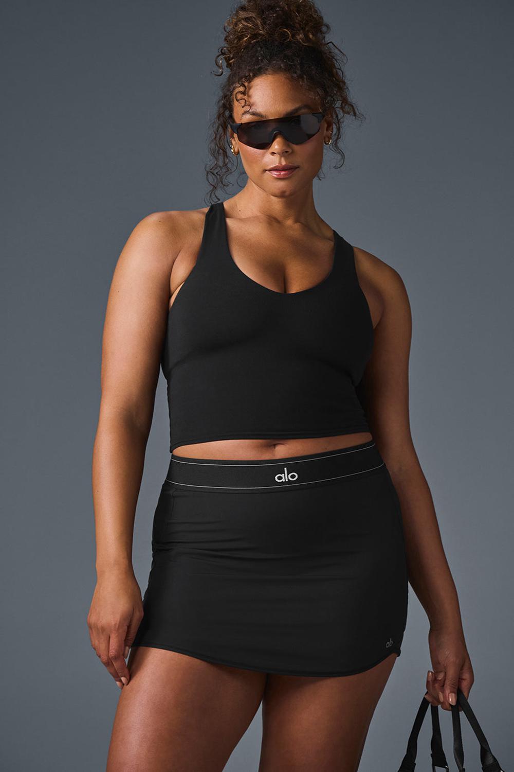 Alo Yoga Airbrush Real Donna Bra Tank Nere | Italia  PBG-658197