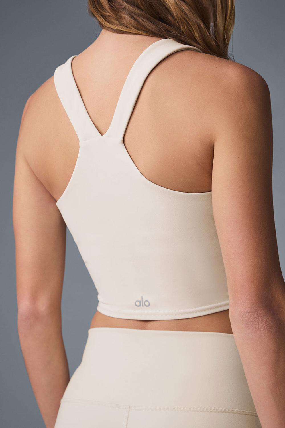 Alo Yoga Airbrush Real Donna Bra Tank Oat Milk | Italia  RTQ-296143