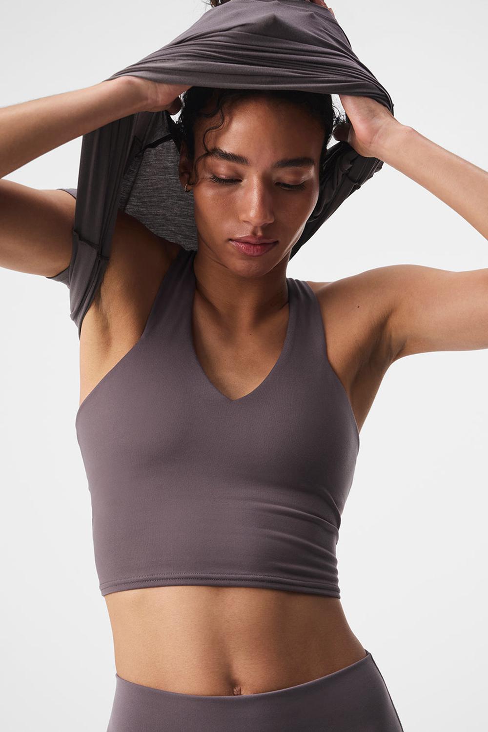 Alo Yoga Airbrush Real Donna Bra Tank Raisinette | Italia  RKX-483159