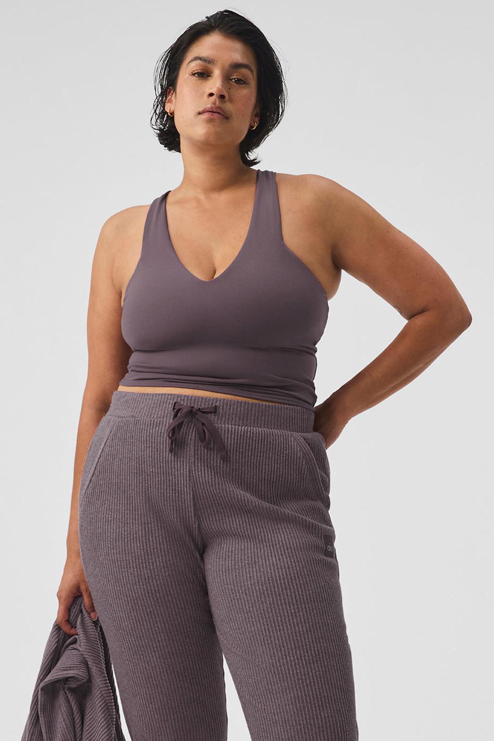 Alo Yoga Airbrush Real Donna Bra Tank Raisinette | Italia  RKX-483159