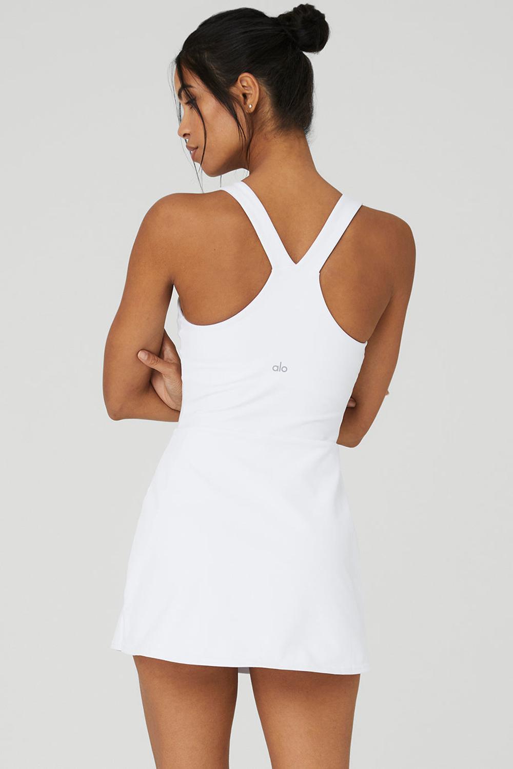 Alo Yoga Airbrush Real Donna Vestito Bianche | Italia  JFE-243098