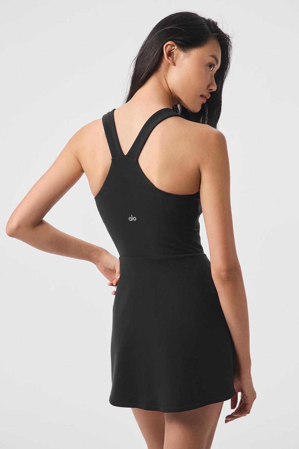 Alo Yoga Airbrush Real Donna Vestito Nere | Italia  JKV-258369