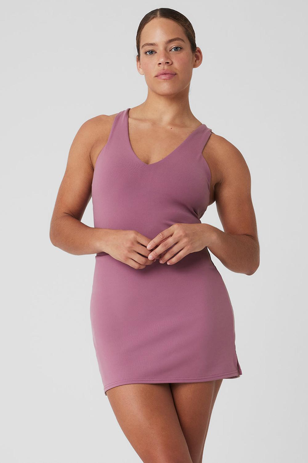 Alo Yoga Airbrush Real Donna Vestito Soft Mulberry | Italia  OIX-823975