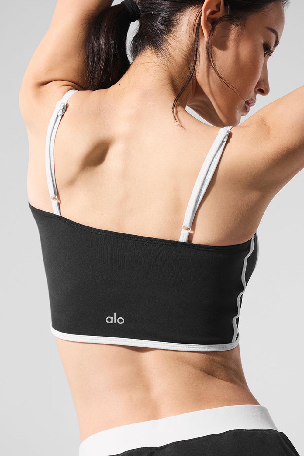 Alo Yoga Airbrush Streamlined Donna Bra Tank Nere Bianche | Italia  WBE-216975