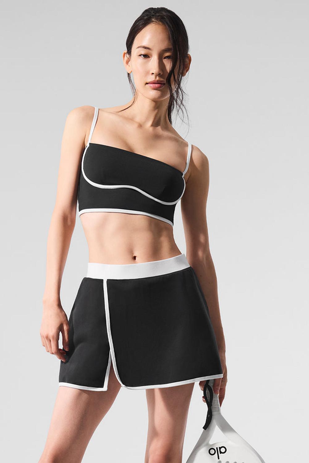 Alo Yoga Airbrush Streamlined Donna Bra Tank Nere Bianche | Italia  WBE-216975