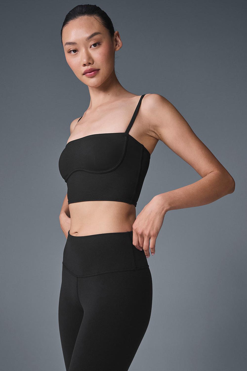 Alo Yoga Airbrush Streamlined Donna Bra Tank Nere | Italia  KTD-206359