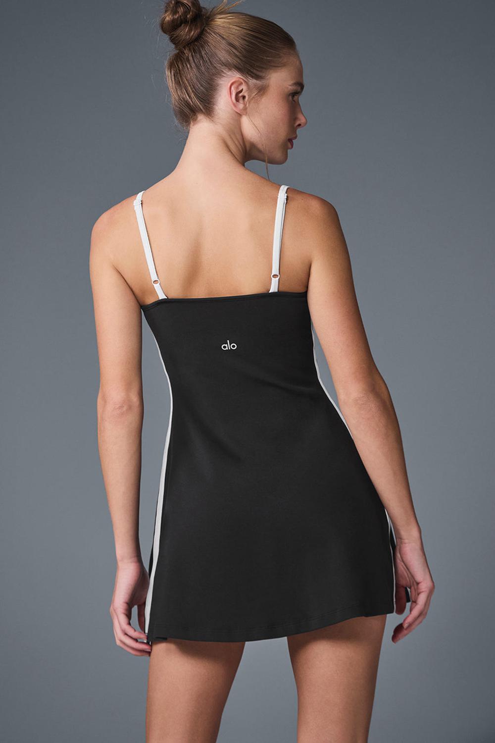 Alo Yoga Airbrush Streamlined Donna Vestito Nere Bianche | Italia  IMN-021356