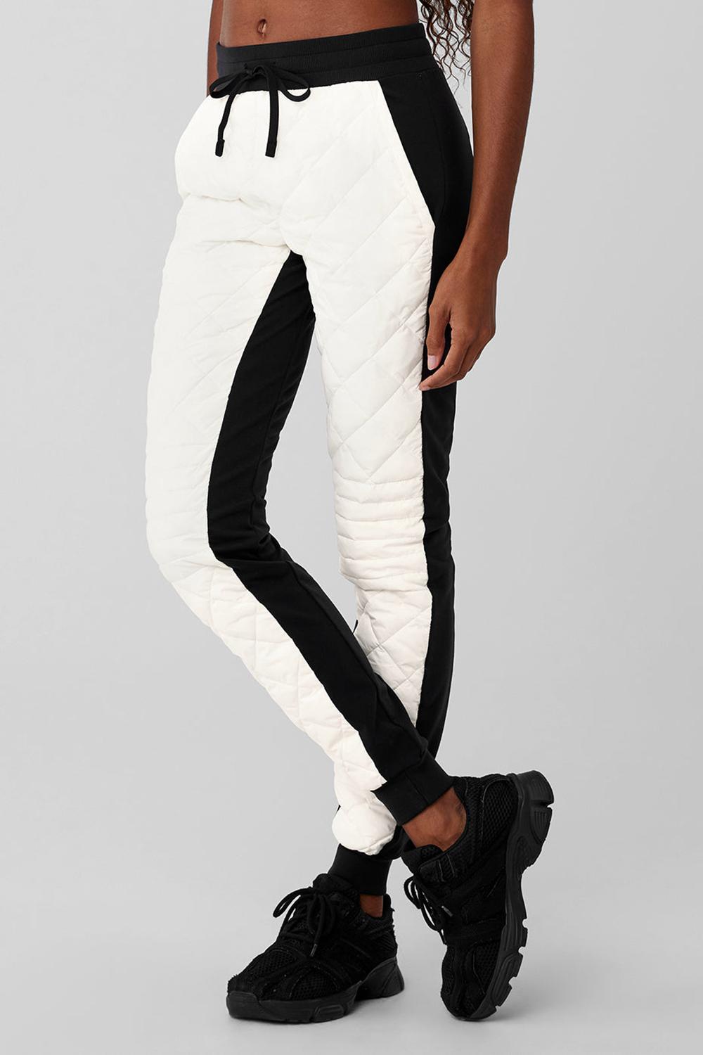 Alo Yoga Airbrush Winter Warm High-Waist Moto Donna Pant Nere | Italia  TME-175306