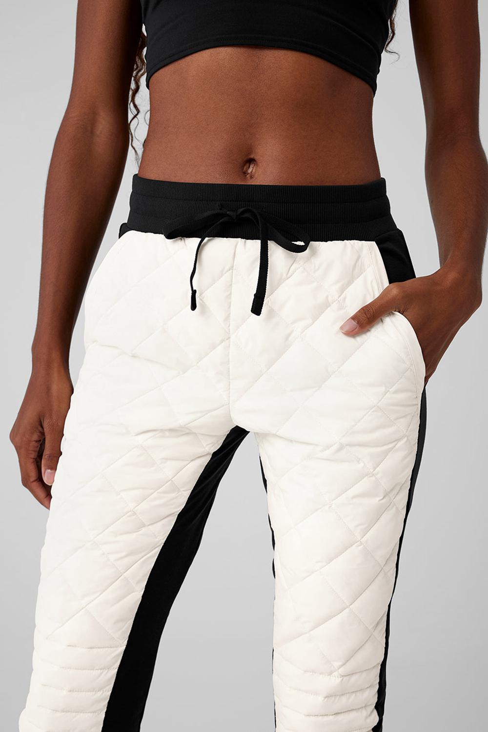 Alo Yoga Airbrush Winter Warm High-Waist Moto Donna Pant Nere | Italia  TME-175306