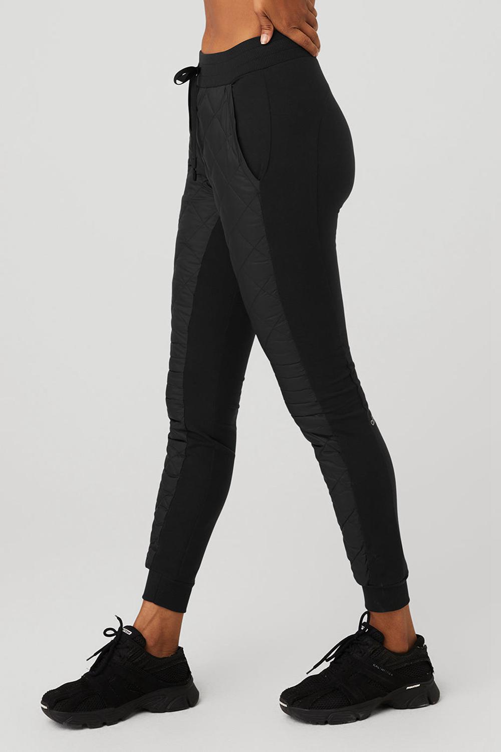 Alo Yoga Airbrush Winter Warm High-Waist Moto Donna Pant Nere | Italia  RCA-014936