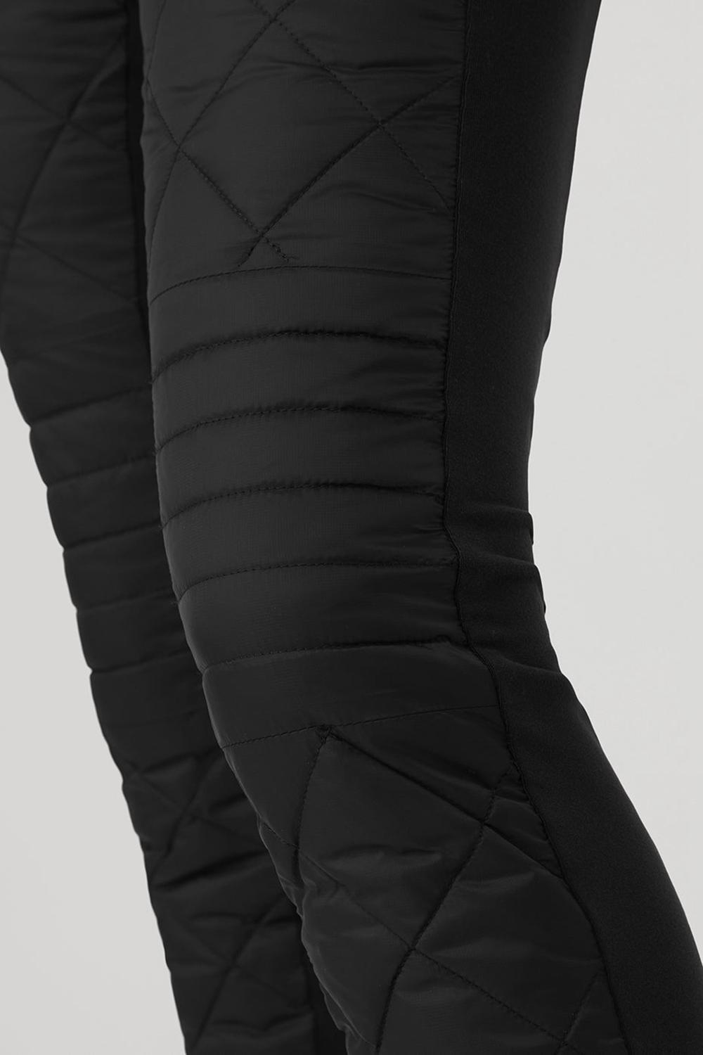Alo Yoga Airbrush Winter Warm High-Waist Moto Donna Pant Nere | Italia  RCA-014936