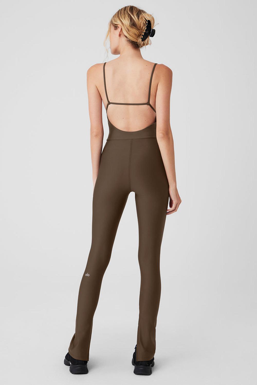 Alo Yoga Airlift Disco Daze Donna Onesie Espresso | Italia  AMH-275946
