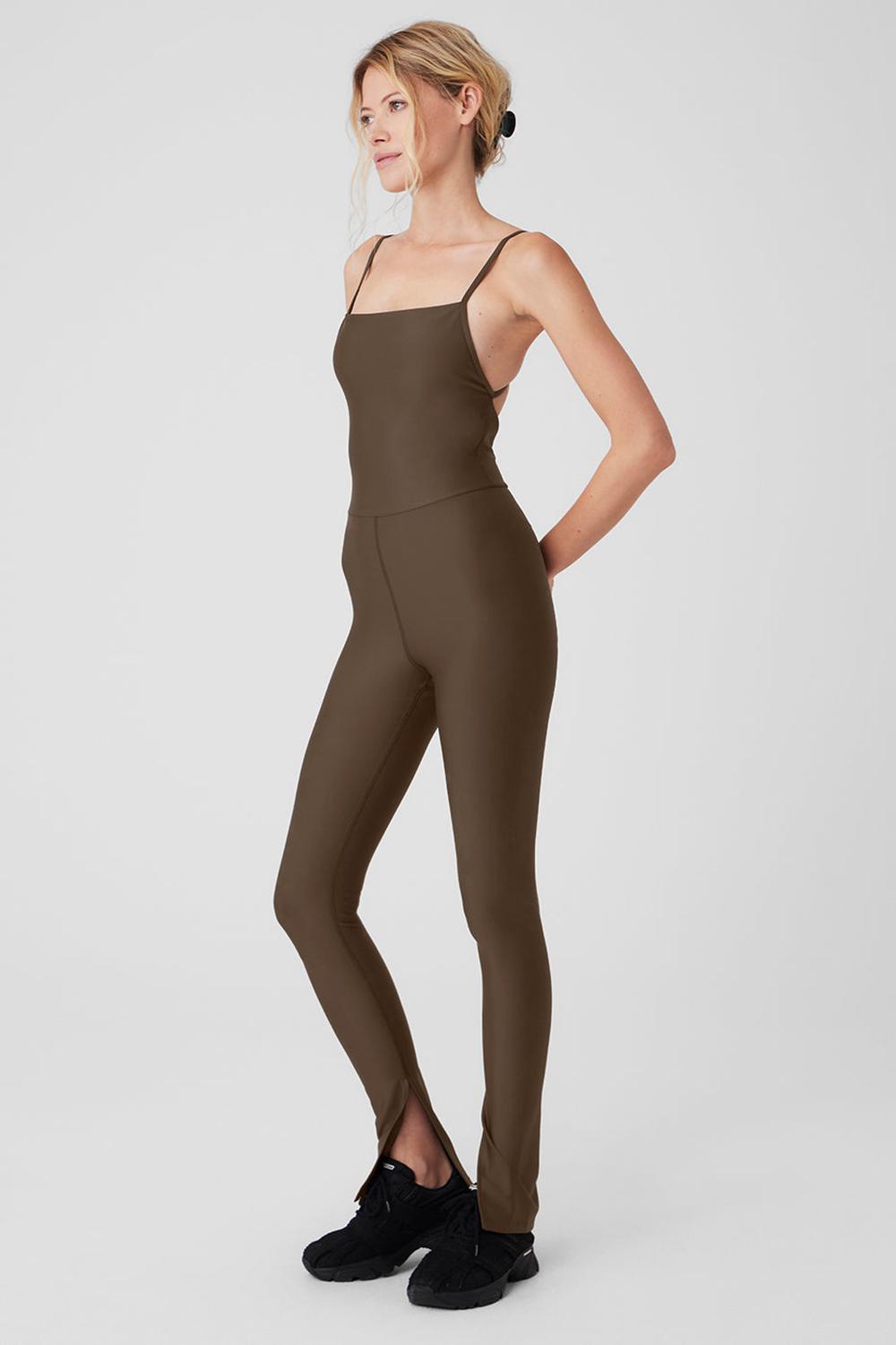 Alo Yoga Airlift Disco Daze Donna Onesie Espresso | Italia  AMH-275946