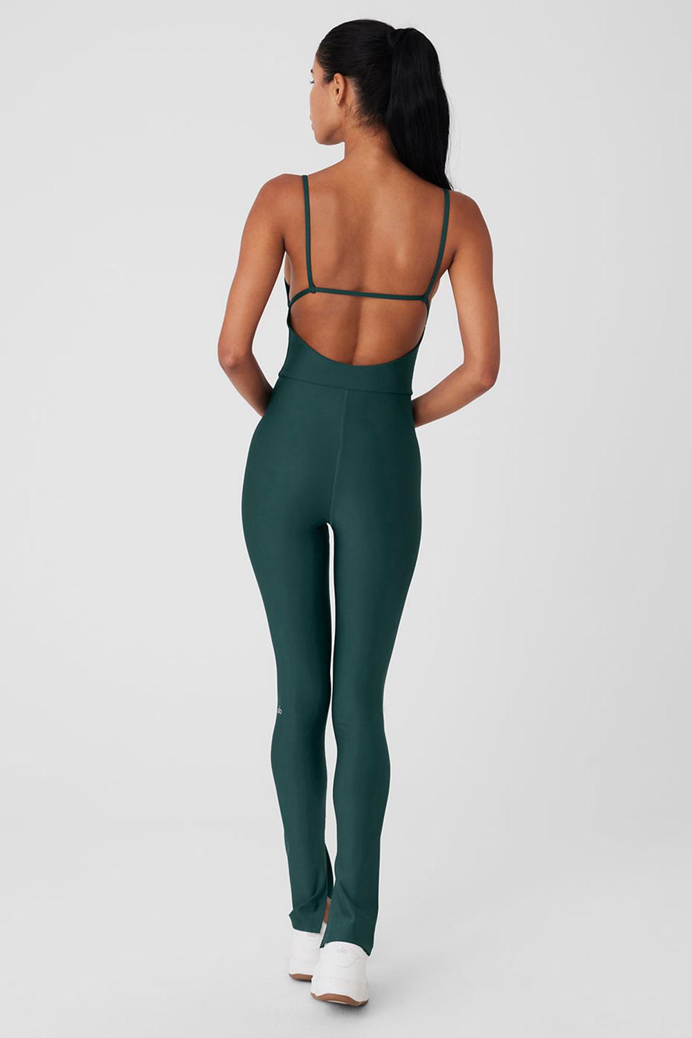 Alo Yoga Airlift Disco Daze Donna Onesie Verdi | Italia  MOA-951348