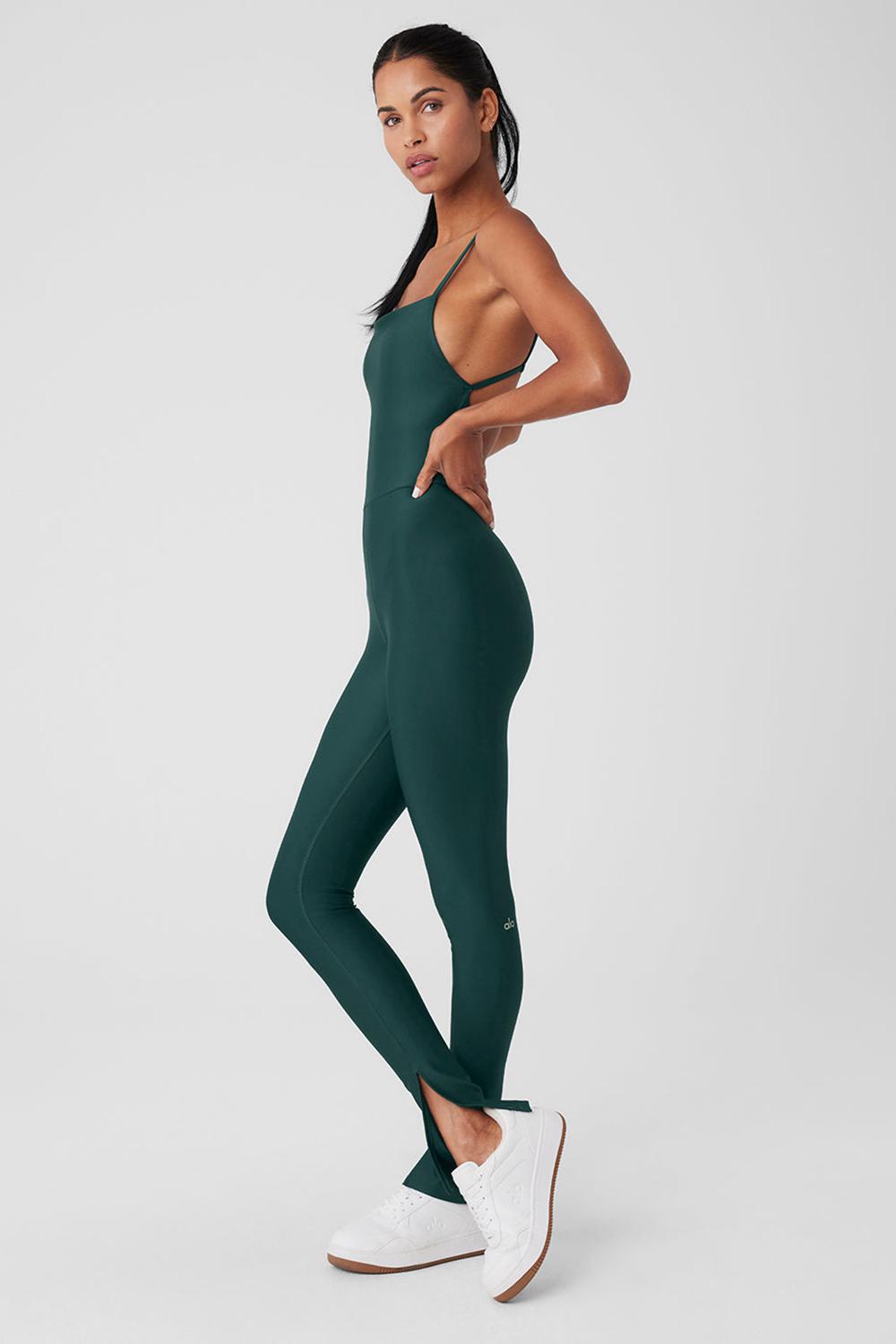 Alo Yoga Airlift Disco Daze Donna Onesie Verdi | Italia  MOA-951348
