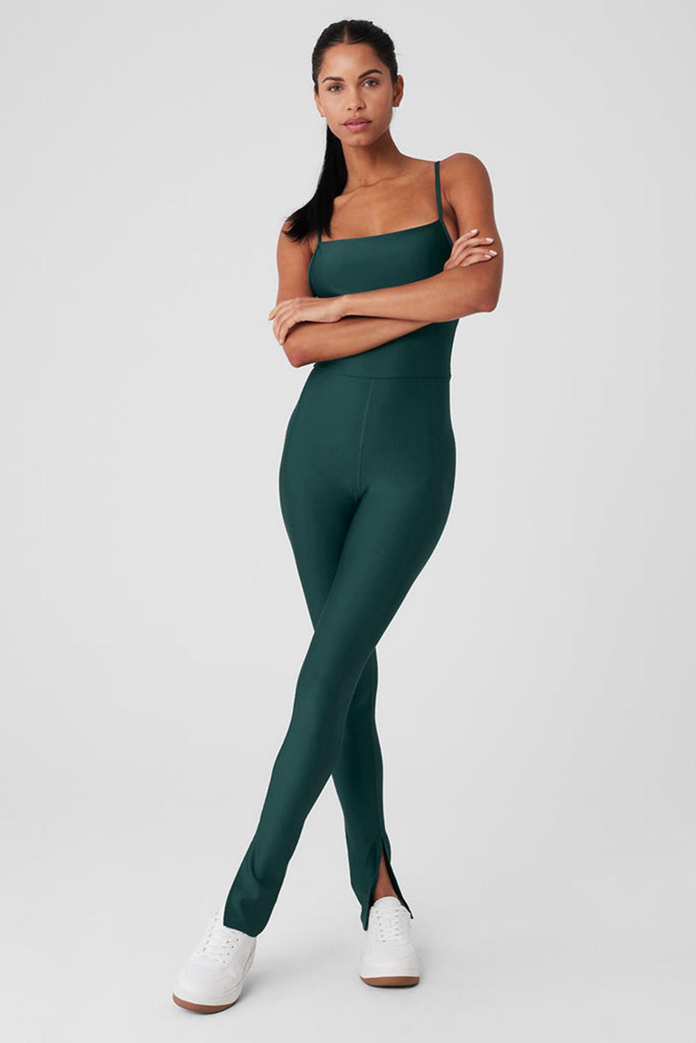 Alo Yoga Airlift Disco Daze Donna Onesie Verdi | Italia  MOA-951348