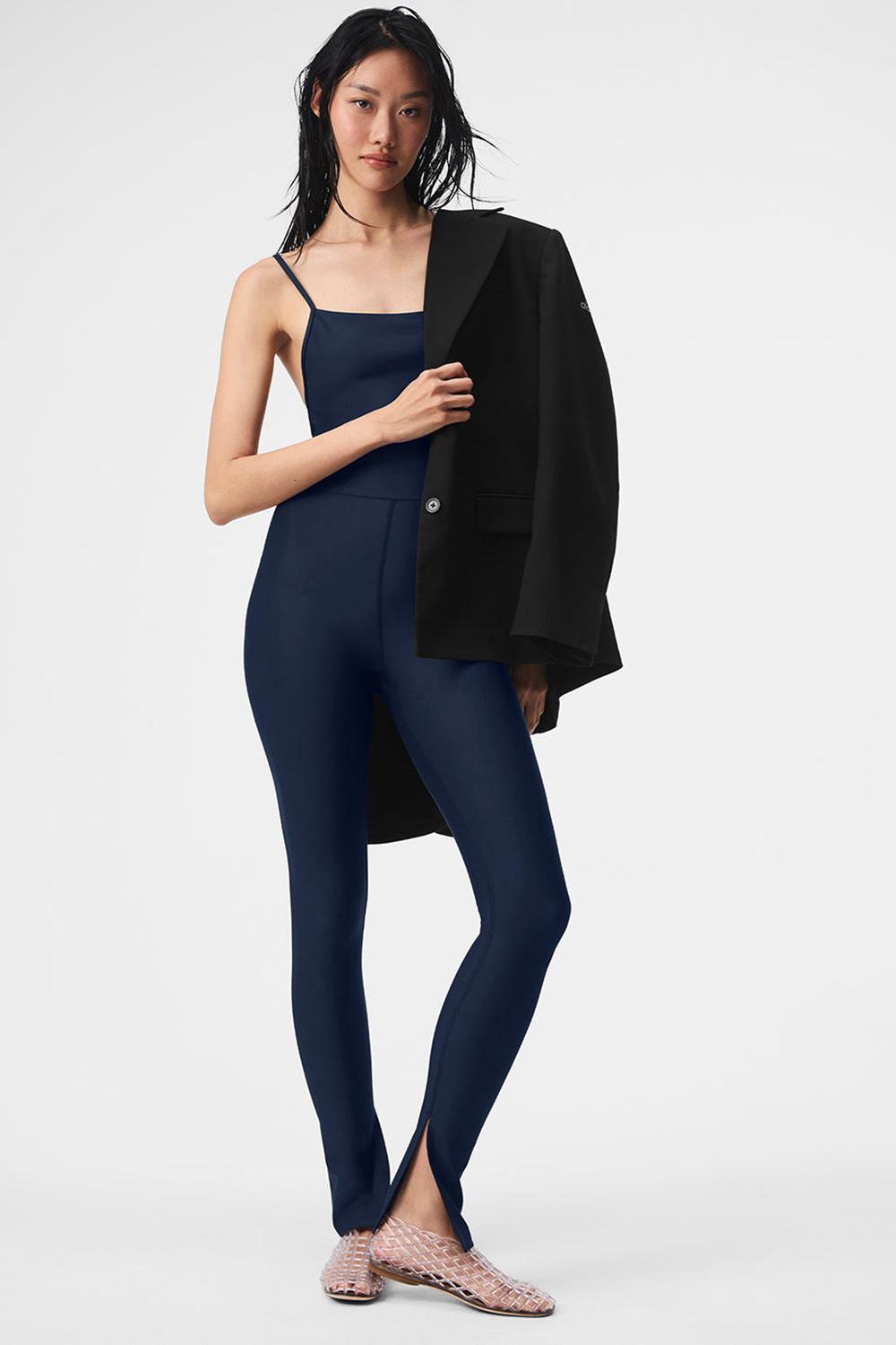 Alo Yoga Airlift Disco Daze Donna Onesie Blu Marino | Italia  NFL-198345