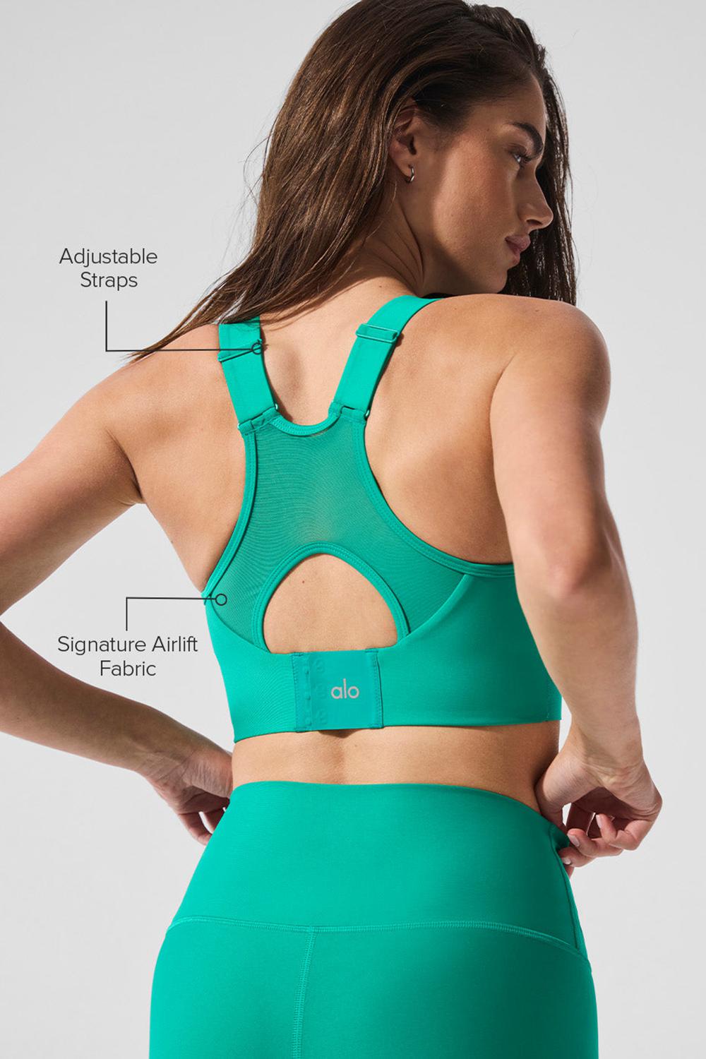 Alo Yoga Airlift Empower Donna Reggiseno Verdi | Italia  QHB-490213