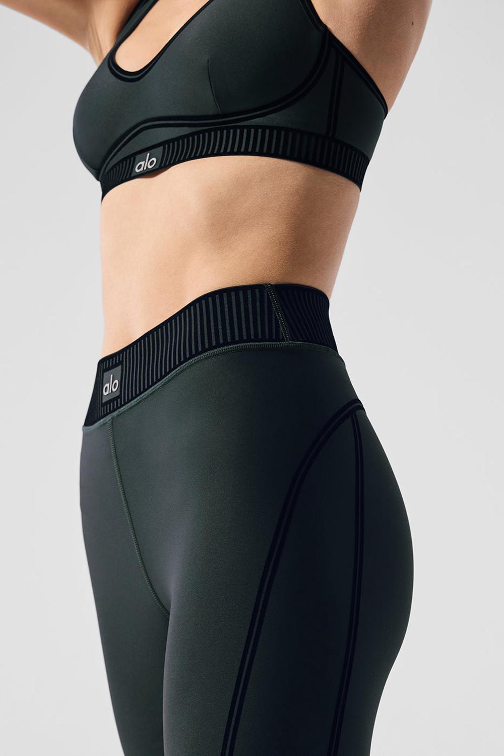 Alo Yoga Airlift High-Waist 7/8 Line Up Donna Legging Verdi | Italia  HJN-835920