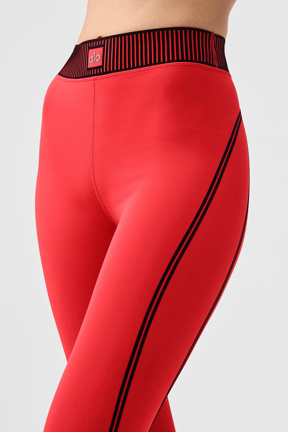 Alo Yoga Airlift High-Waist 7/8 Line Up Donna Legging Rosse | Italia  XMA-486095
