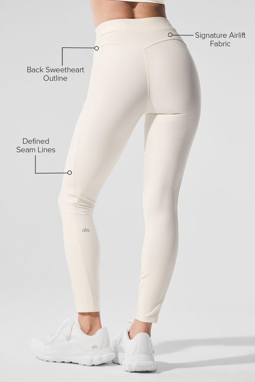 Alo Yoga Airlift High-Waist 7/8 Turn It Up Donna Legging Ivory | Italia  JBW-087129
