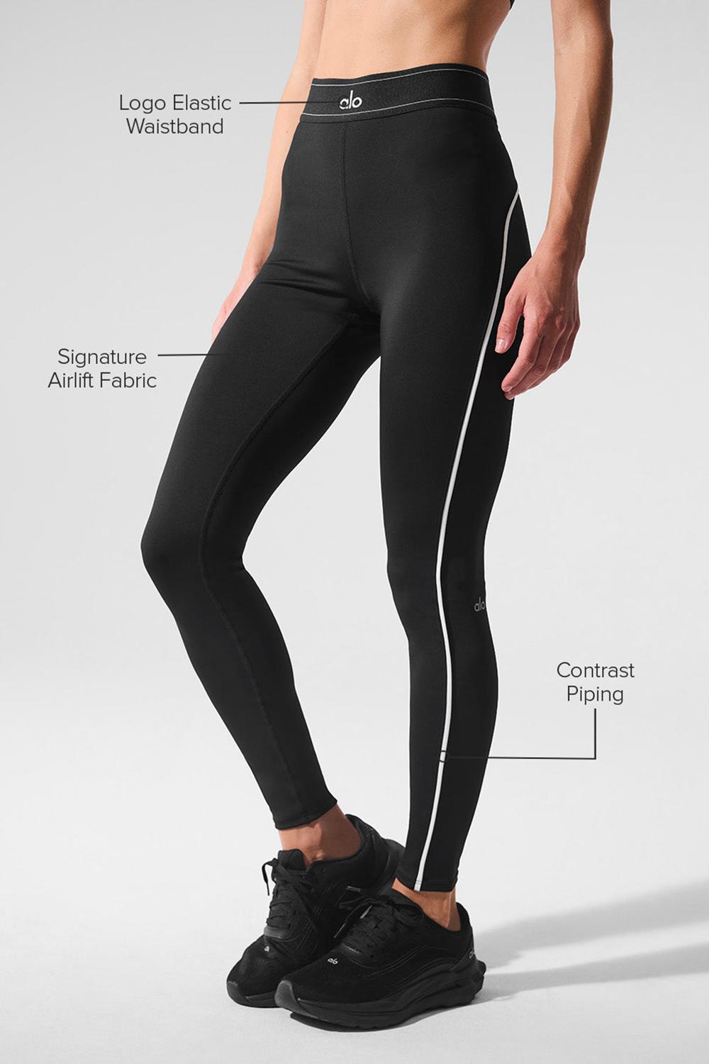 Alo Yoga Airlift High-Waist Suit Up Donna Legging Nere Bianche | Italia  PRU-952710