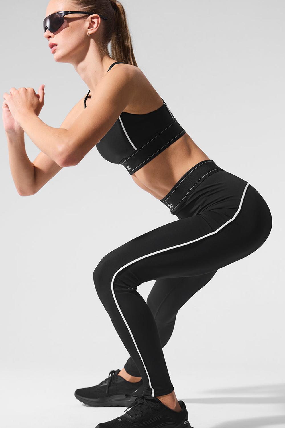 Alo Yoga Airlift High-Waist Suit Up Donna Legging Nere Bianche | Italia  PRU-952710