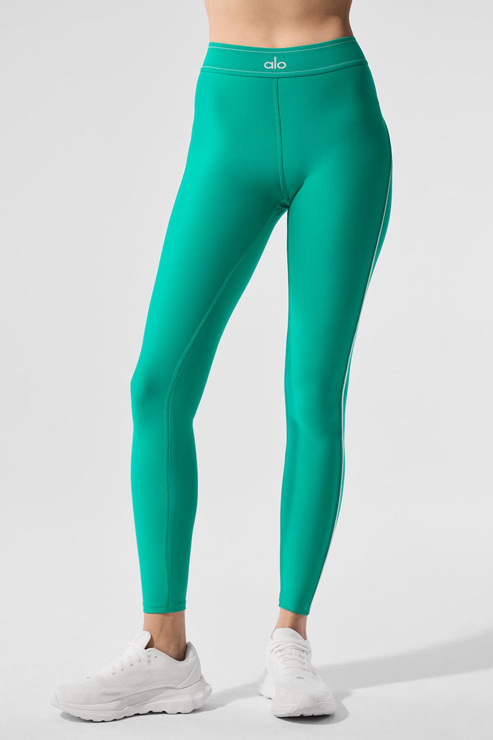 Alo Yoga Airlift High-Waist Suit Up Donna Legging Verdi Bianche | Italia  UAO-986142