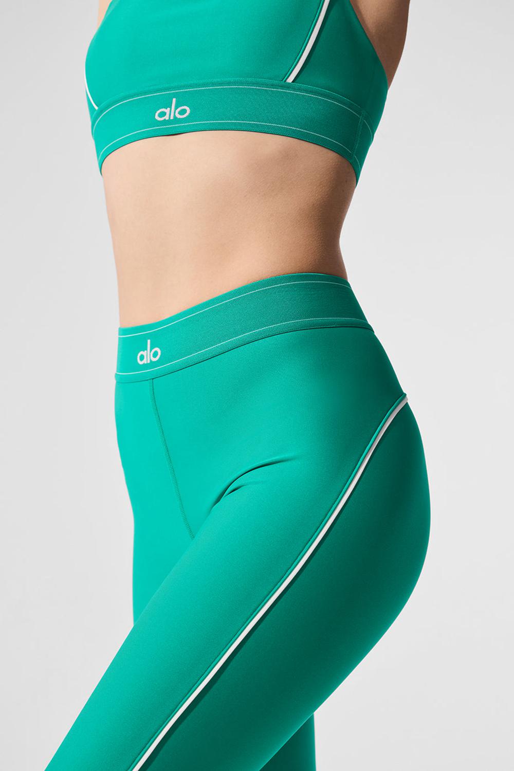 Alo Yoga Airlift High-Waist Suit Up Donna Legging Verdi Bianche | Italia  UAO-986142