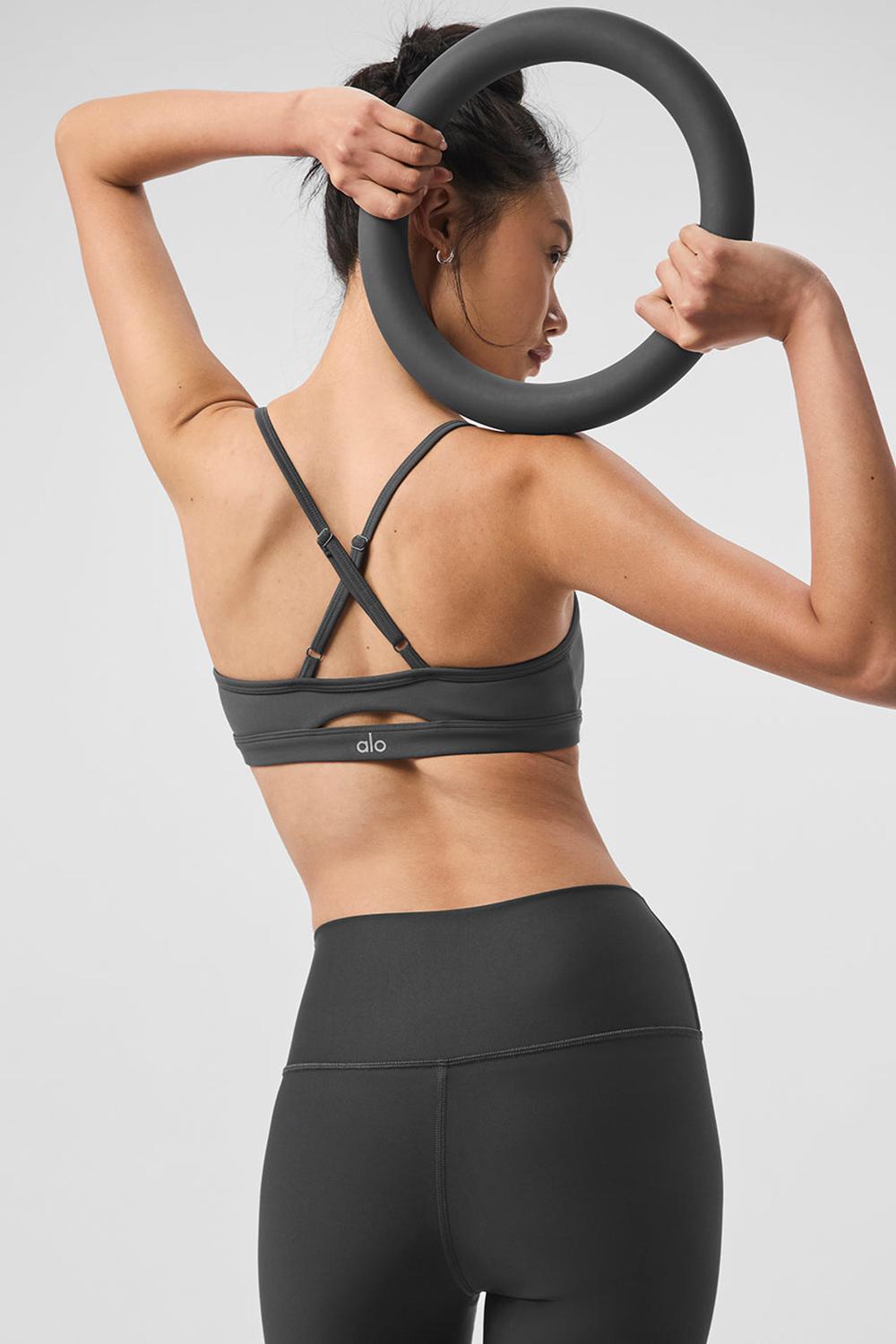 Alo Yoga Airlift Intrigue Donna Reggiseno Anthracite | Italia  XHU-851402